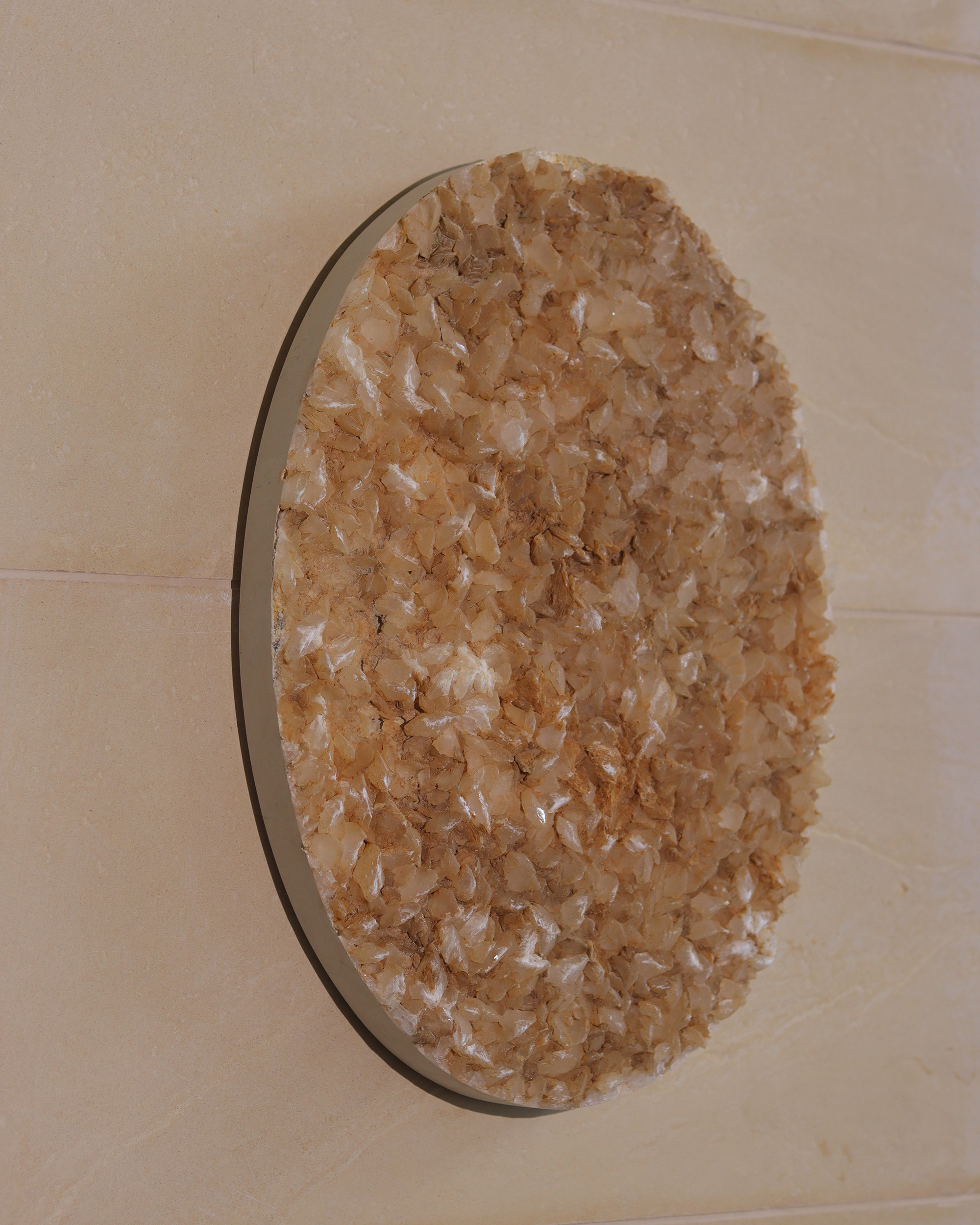 Crystal de pierre en ellipse