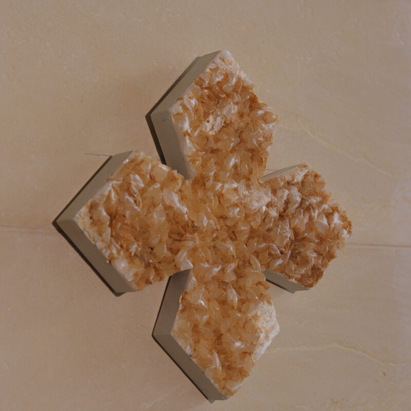 Crystal de pierre en fleur